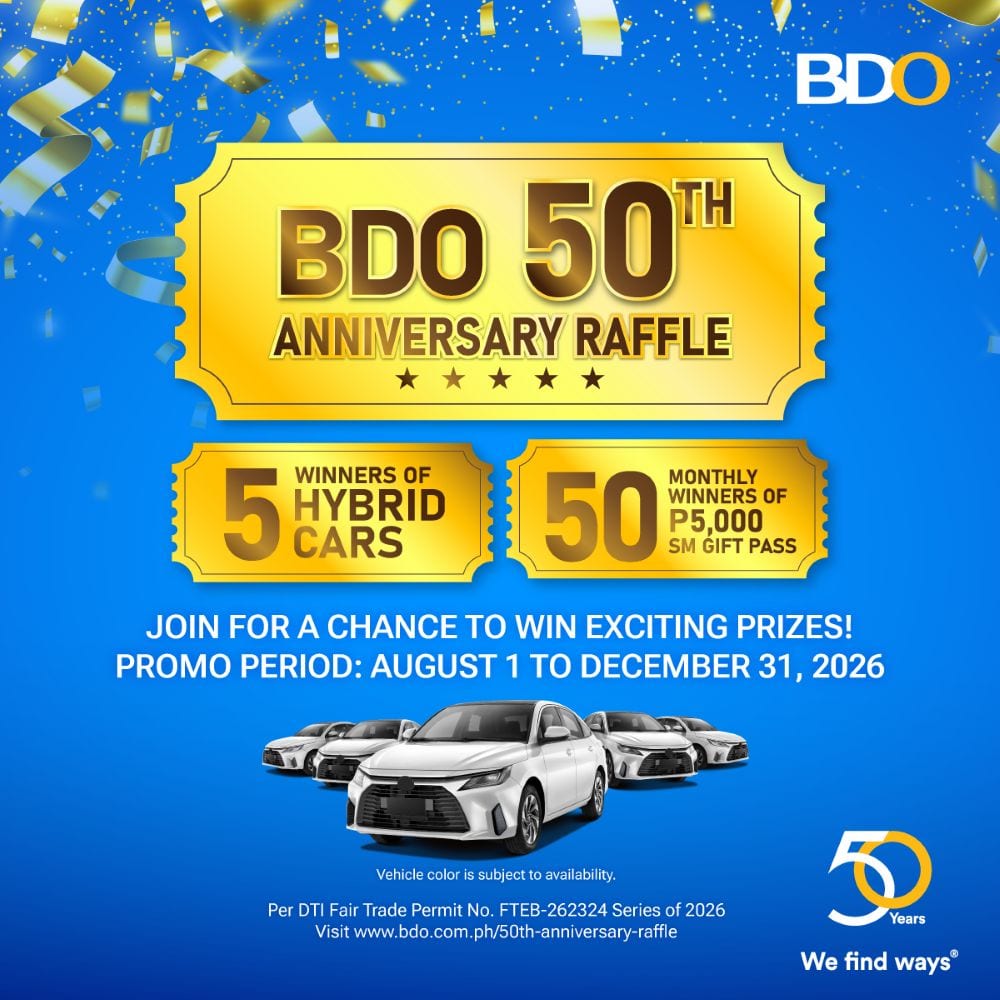BDO Anniv raffle